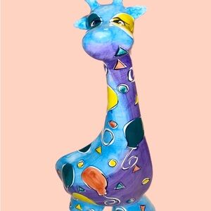 Vintage, abstract, ceramic giraffe